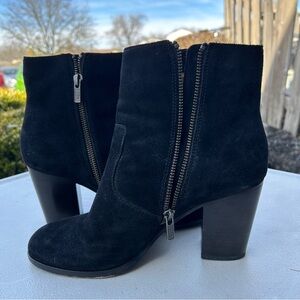 Frye Boots Women's Size 8 Myra Tassel Lace Black Suede